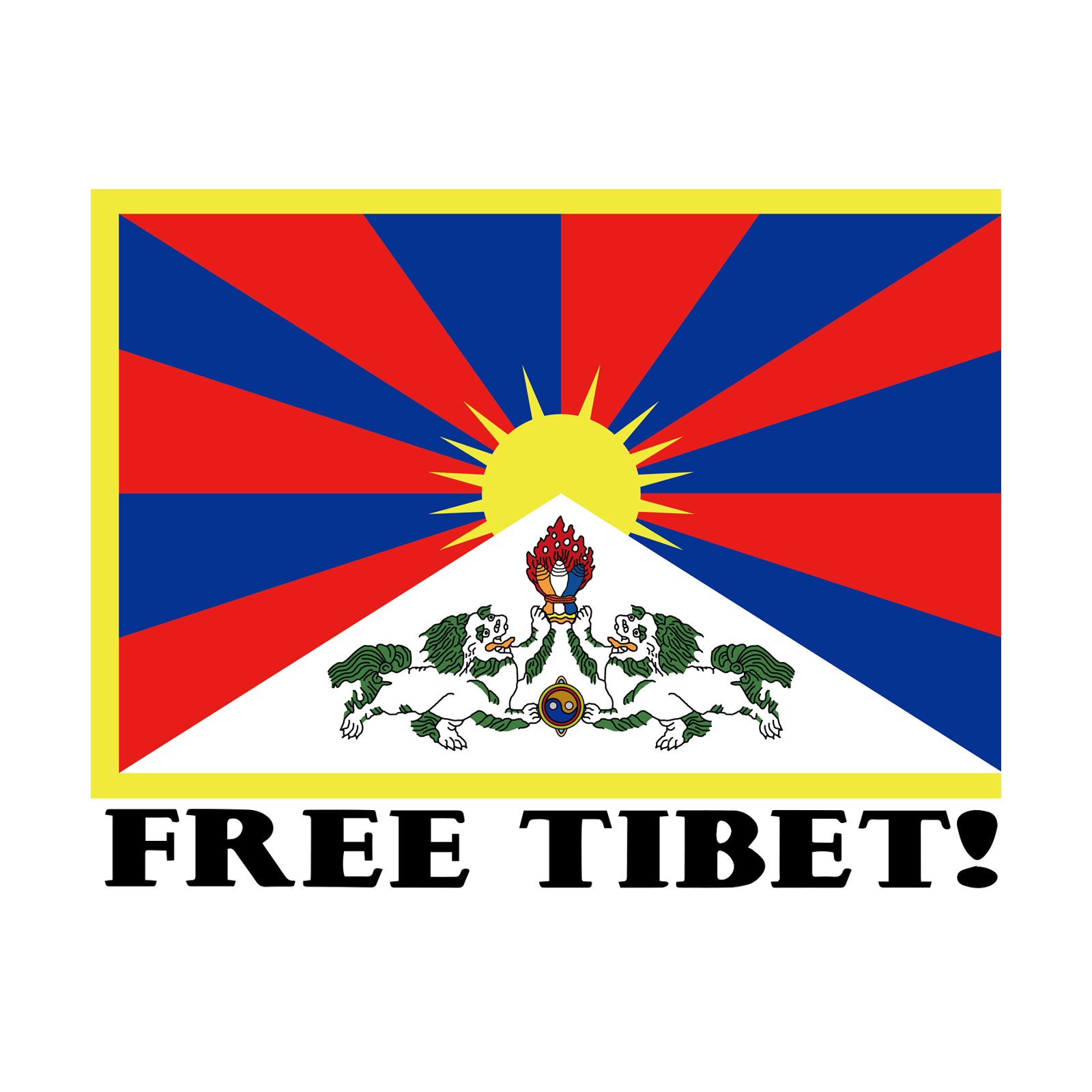 Amazon.co.jp: EvolveFISH フリーチベットバンパーステッカー - [5